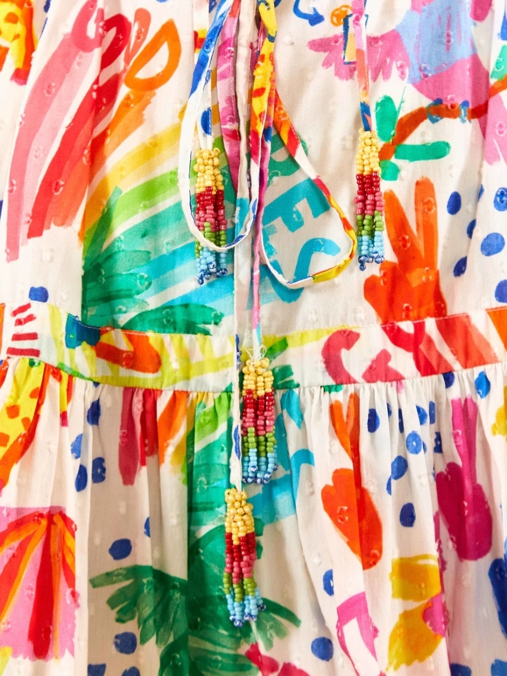 FARM Rio White Multi-Color Printed Mini Dress - Picture 4 of 5